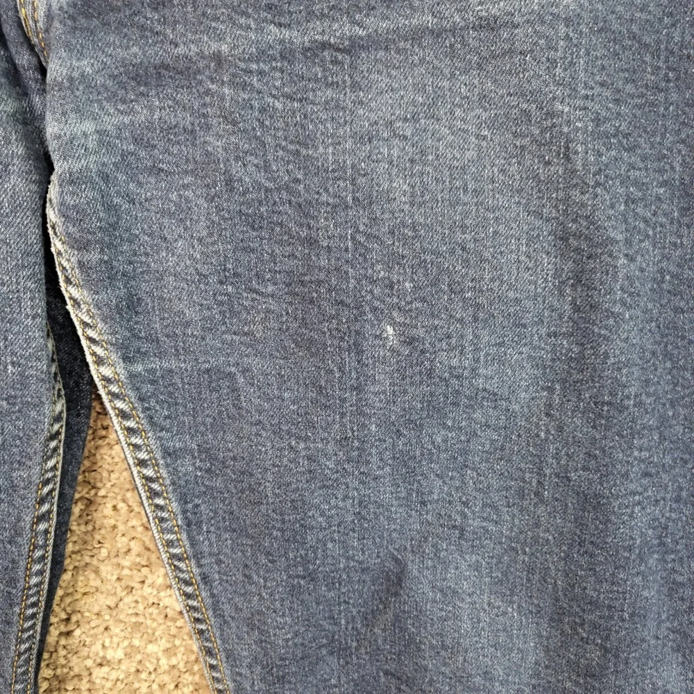 Levi Strauss Mens 514‎ Jeans W40 L32 Straight Fit Dark Wash Cotton Blend Read*